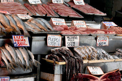 Fish for sale at market