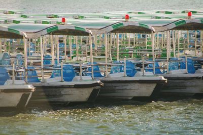 Boats in sea