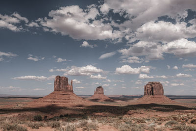 Rock formations in a desert