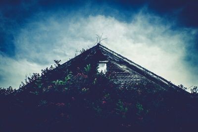 Low angle view of built structure against sky