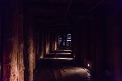 Empty corridor of building