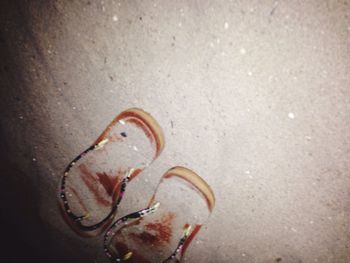 Close-up of sand on beach