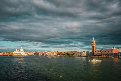 Panoramic view of venice's old town , italy.