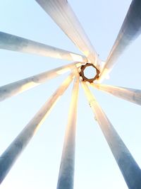 Low angle view of built structure against sky