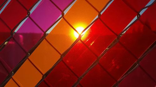 Full frame shot of tiled floor