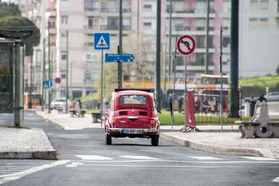 View of city street