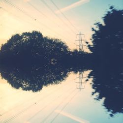 Electricity pylon against sky