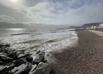 Scenic view of sea against sky