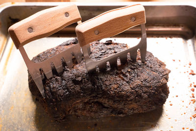 Close-up of chocolate cake