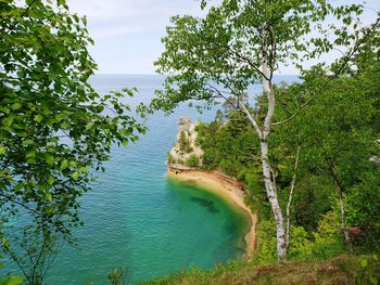 Scenic view of sea against sky