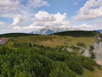 Nature scenery with cloudy sky