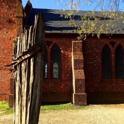 View of brick wall