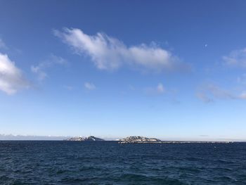 Scenic view of sea against sky