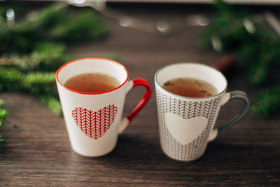 Close-up of coffee on table