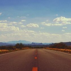 Road against sky