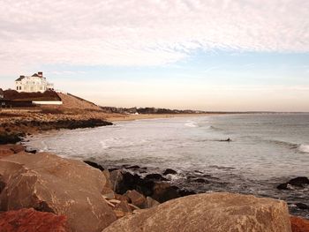 Scenic view of sea against sky