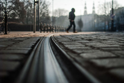 Surface level of tramway