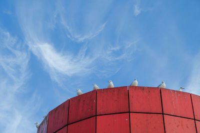 Low angle view of building against sky