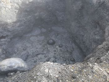 Close-up of water on rock