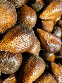 Full frame shot of pumpkins for sale at market