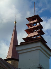 Low angle view of building against sky