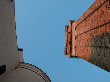 Low angle view of building against clear sky