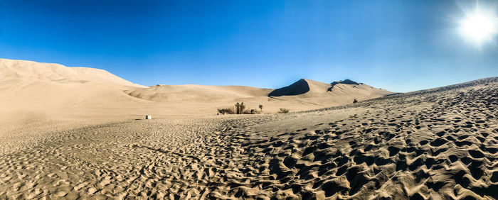 Scenic view of desert against sky