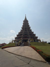 View of temple building against sky