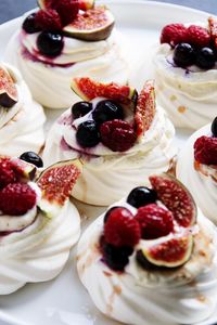 Close-up of cake in plate