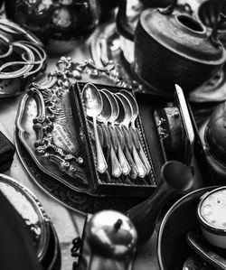 Close-up of food on table