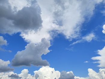 Low angle view of clouds in sky