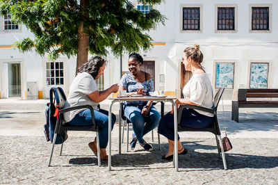 People sitting on chair