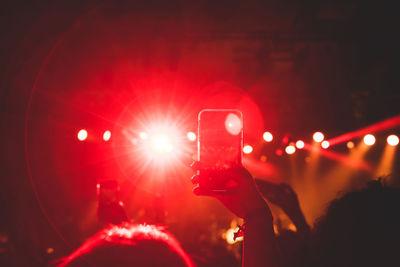 Crowd at music concert