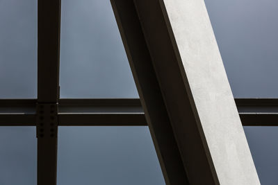 Metal structure against clear sky