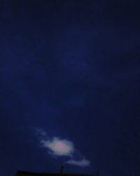 Low angle view of sky at night