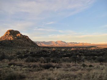 Scenic view of landscape against sky