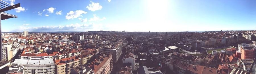 High angle view of cityscape