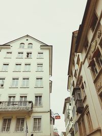 Low angle view of buildings against sky