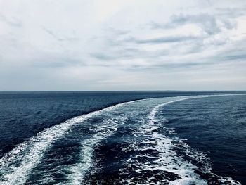 Scenic view of sea against sky