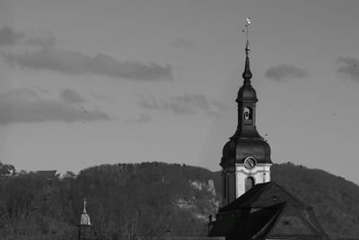 Tower of building against sky