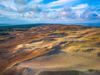 Scenic view of desert against sky