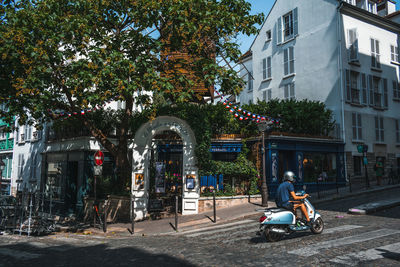 People walking on street