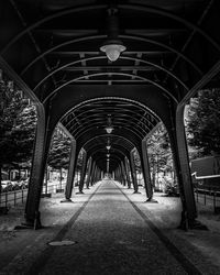View of empty bridge