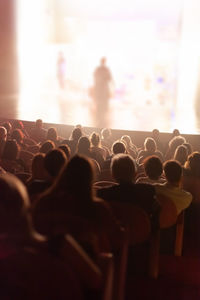 Full frame shot of empty theater