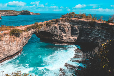 Scenic view of sea against sky