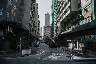 Street amidst buildings in city