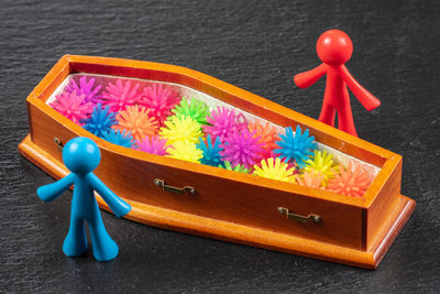 High angle view of toys on table