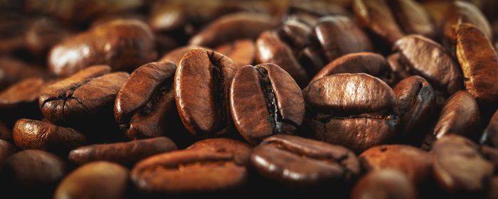 Full frame shot of coffee beans