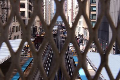 Railroad tracks in chicago