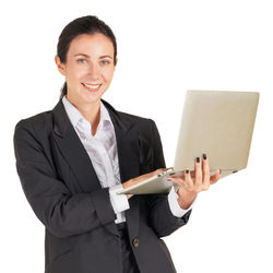 Portrait of a smiling young woman